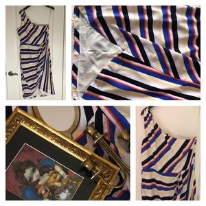 J.Crew Collection Candy Stripe Silk Dress